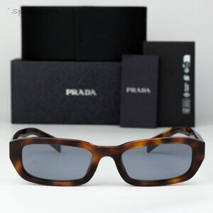 Prada Men Sunglasses Havana Grey Rectangle PRB06S 15W03N NEW AUTHENTIC